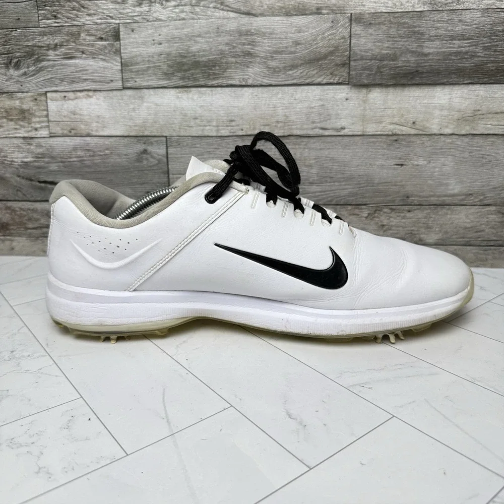 Nike Tiger Woods Golf Cleats Men's 13 - White/Black - CI4509-100 - New Spikes